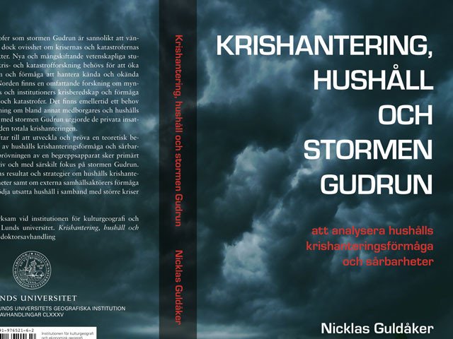 Krishantering, hushåll och stormen Gudrun